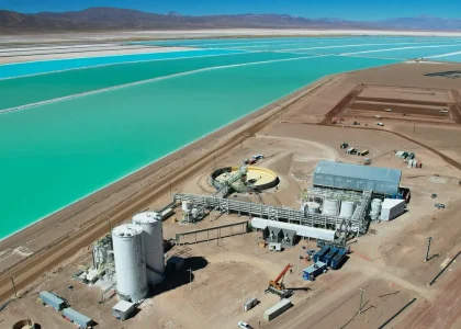 Usine de carbonate de lithium de Cauchari-Olaroz dans la Puna de Jujuy