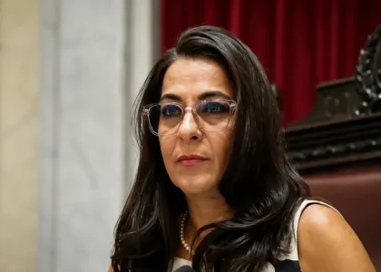 Carolina Moisés lors d'une activité politique du péronisme de Jujuy